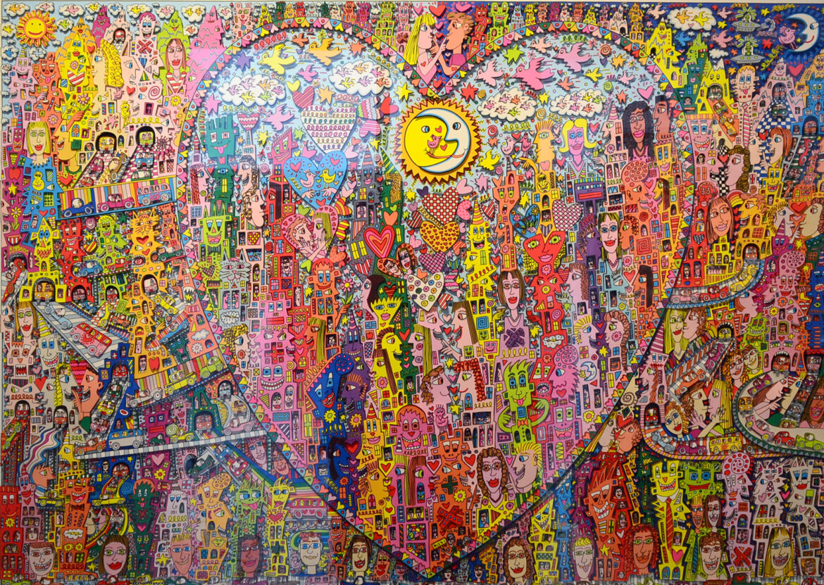 Love in the heart of the City, 3D-Grafik, James Rizzi